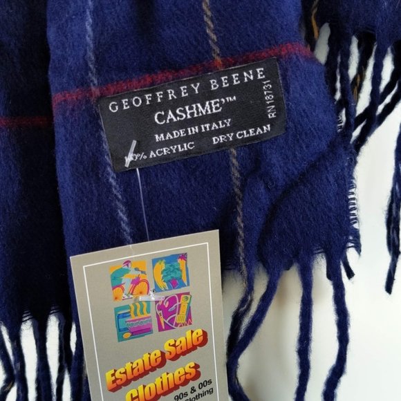 โSOLD!โ Geoffrey Beene Cashme' Striped Scarf - Picture 2 of 2